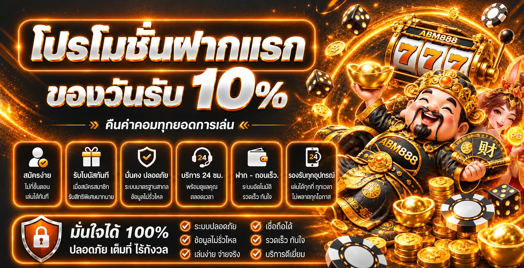 ABM888 ทางเข้าเว็บตรง สมัครสมาชิก ฝากถอนออโต้