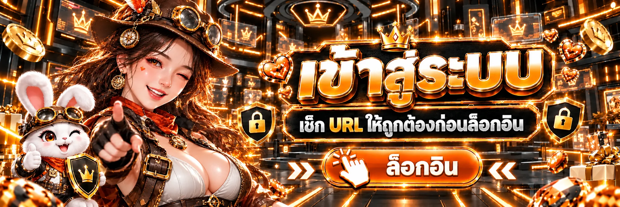 ทางเข้า ABM888 และปุ่มเข้าสู่ระบบที่ปลอดภัย